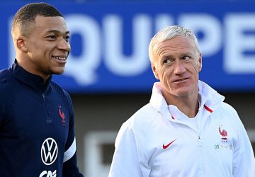 Didier Deschamps et Kylian Mbappé