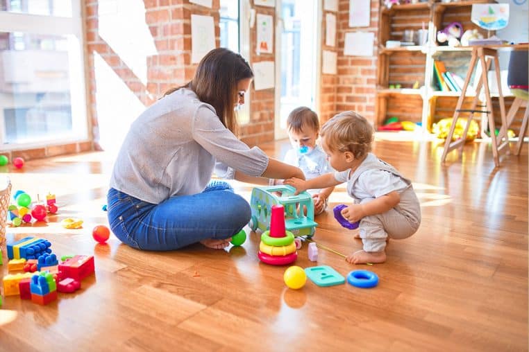 bébé chez sa nounou