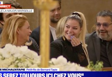 sophie tapie fou rire obseques pere
