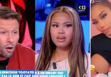 tpmp influenceuse choc semblant donner sein bb