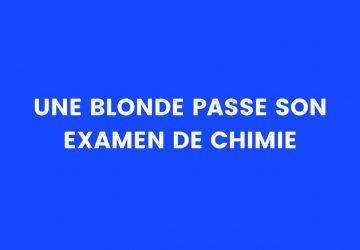 blague blonde