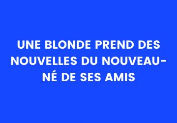 blague blonde amis