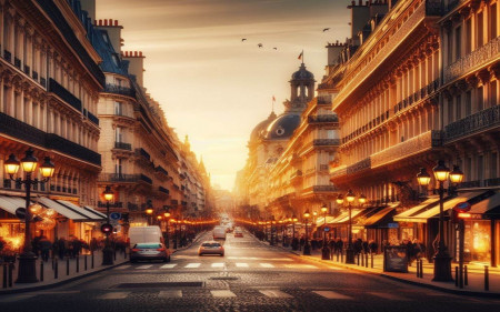 Rue de Paris. Uber a demandé l'autorisation de circuler rue de Rivoli.