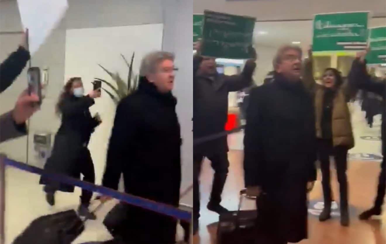 Jean-Luc Mélenchon hué à l'aéroport