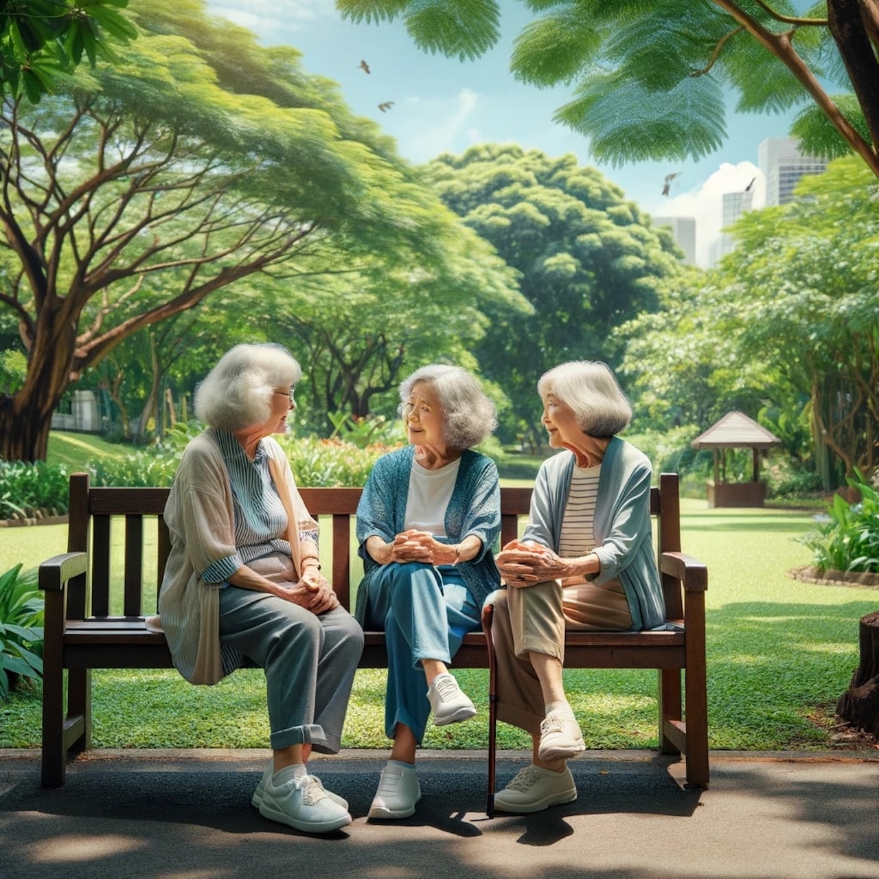 Blague du jour : Trois vieilles femmes discutent sur un banc