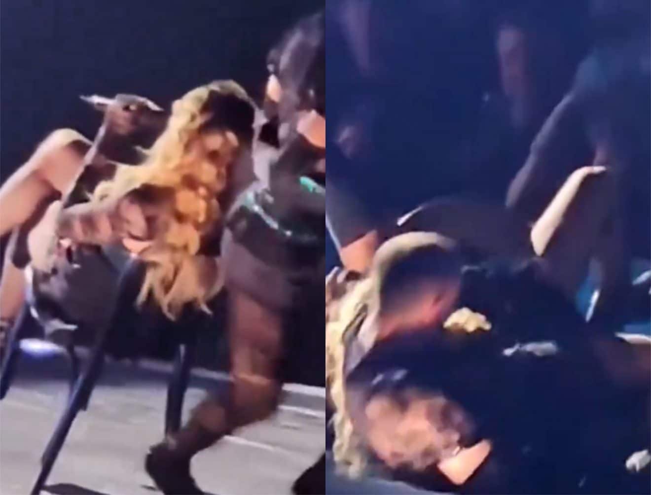 Madonna chute en plein concert