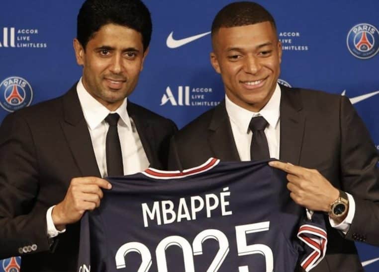Kylian Mbappé et son président