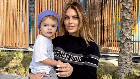 Caroline Receveur et son fils Marlon