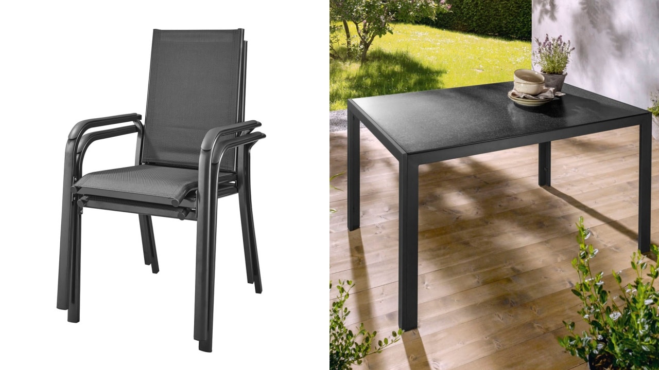 Lidl table + chaise extérieure