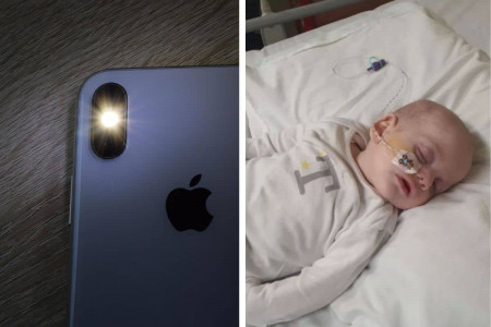 cancer thomas bebe Sarah Hedges flash telephone (1)