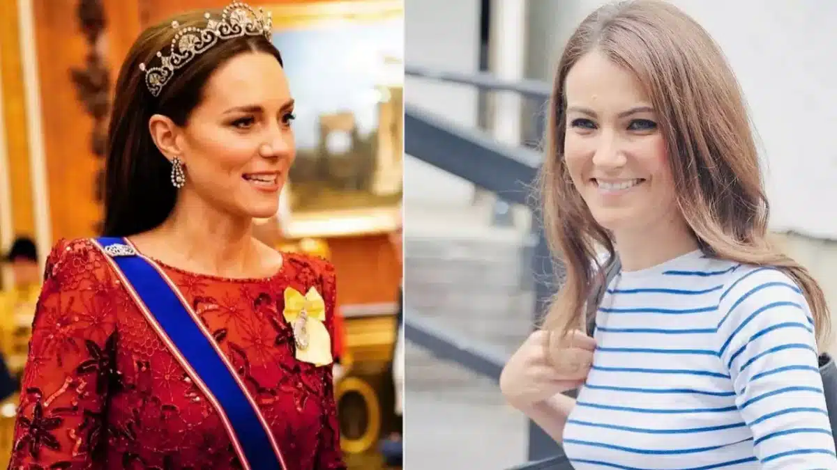 kate middleton son sosie sort silebce