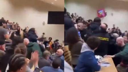 Etudiant Juif sorti de force d'un amphi