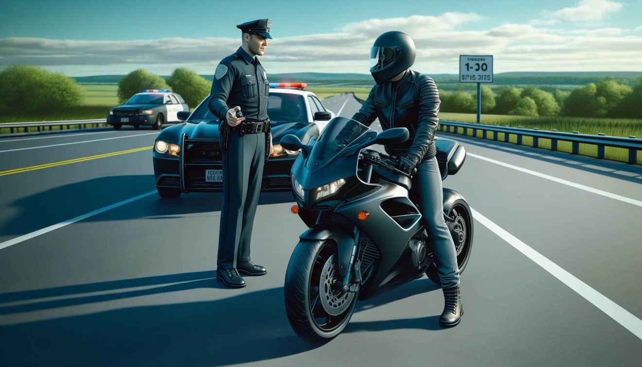 Blague du jour : Un motard se fait arrêter par un policier étrange