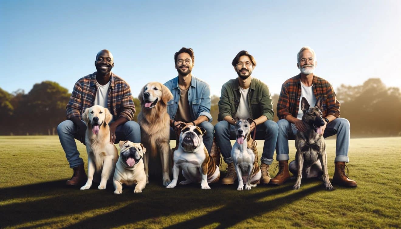 Blague du jour : Quatre hommes vantent les qualités de leurs chiens