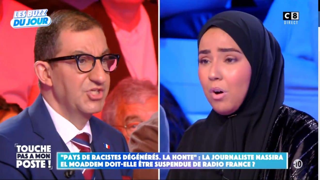 Jean Messiha et une femme voilée - TPMP