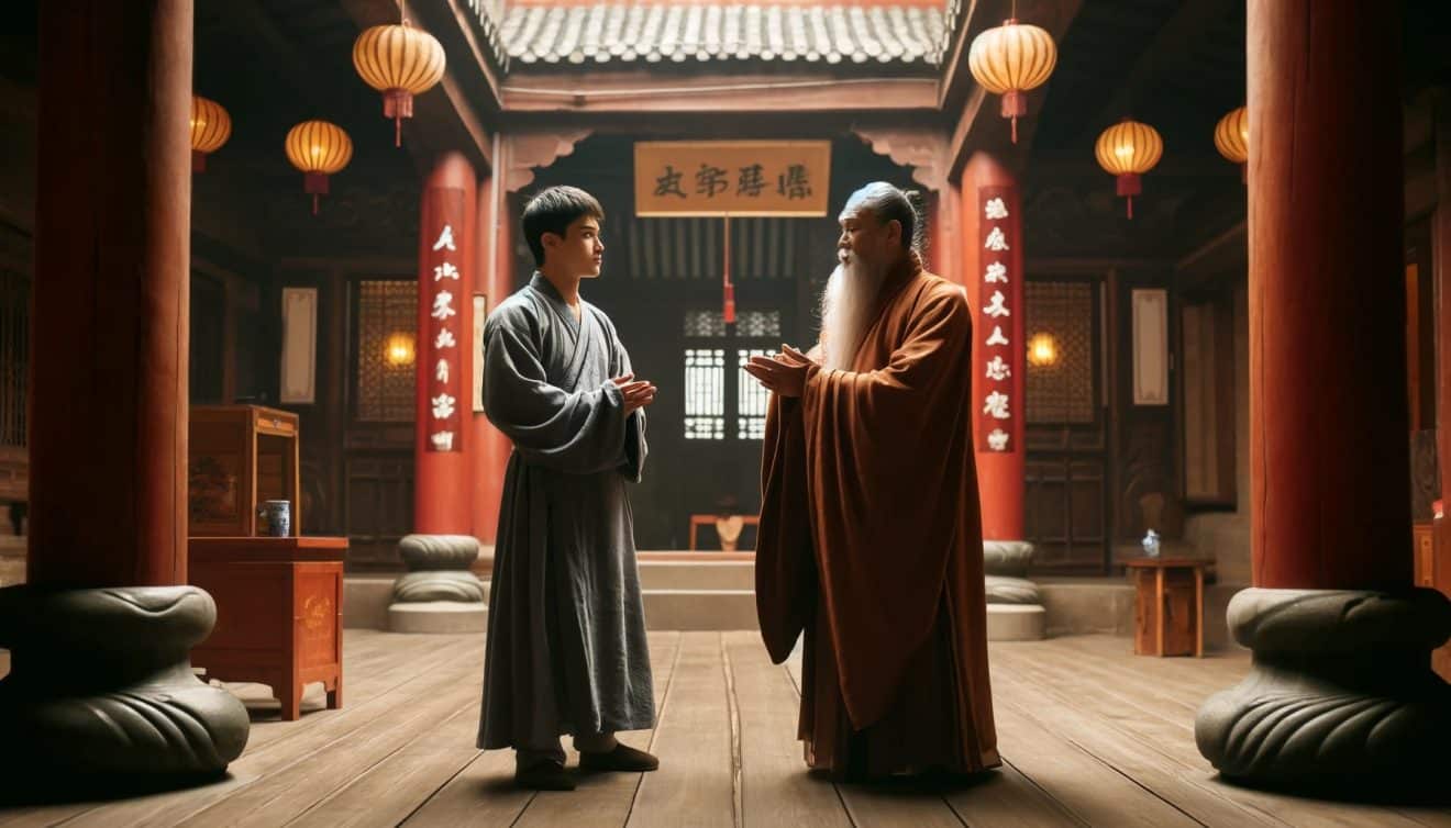 Blague du jour : Un disciple pose une question étrange à un Maitre Shaolin