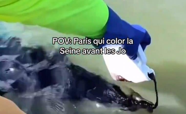 Un colorant bleu utilisé dans la Seine ?