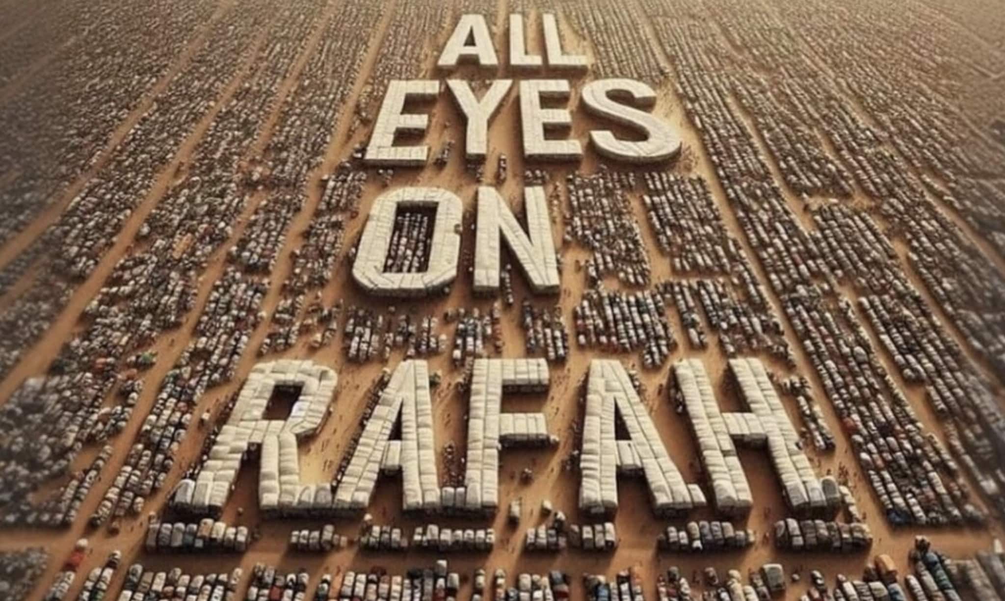 Image illustration une image pour sensibiliser au massacre à Rafah fais le tour des réseaux.