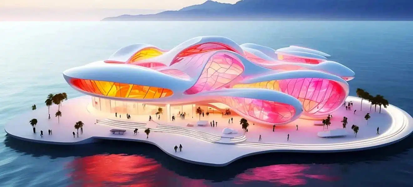 musée fu verre flottant