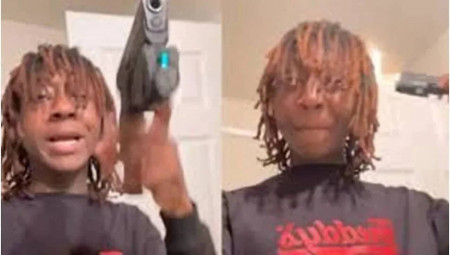 Rylo Huncho, se filmant en train de jouer avec un pistolet, avant de se donner la mort involontairement