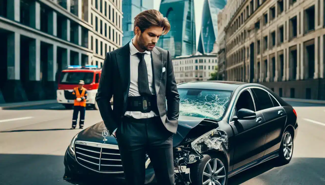 Blague du jour : Un trader a un accident avec sa toute nouvelle Porsche