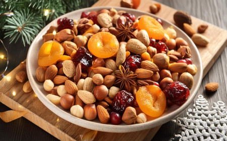 Mélange de fruits sec et de noix