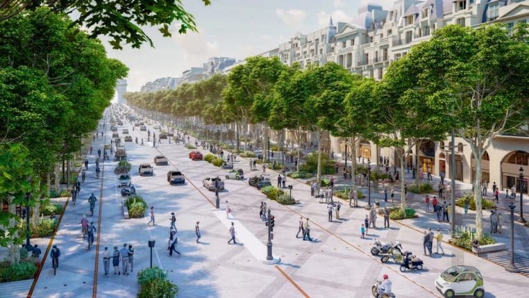 aris champs elysees travaux