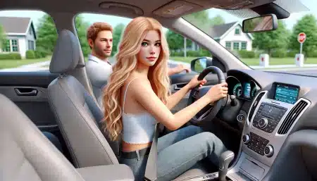 blague blonde voiture