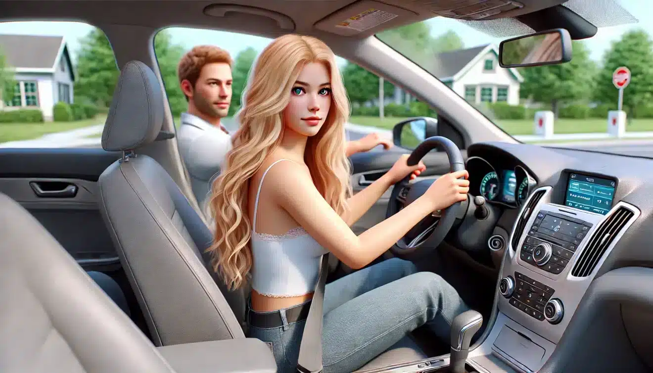 blague blonde voiture