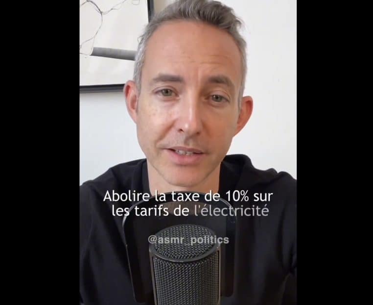 Image capture d'écran le Nouveau Front Populaire présente son programme en ASMR