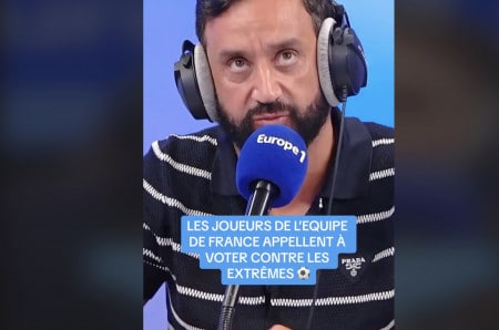 Image capture d'écran, Hanouna tacle Marcus Thuram sur sa prise de position