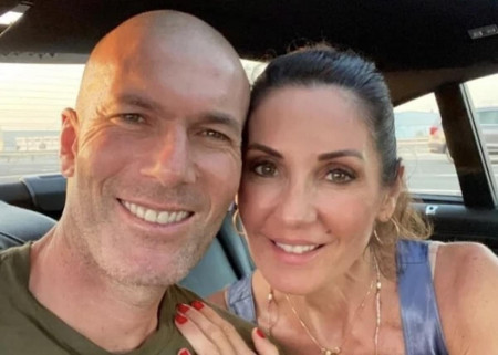 zinedine zidane couple photo