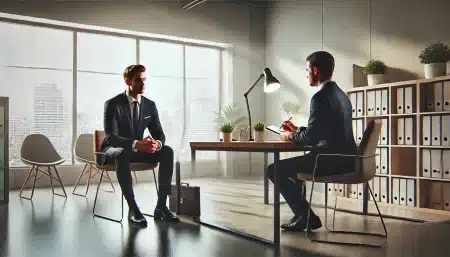 Blague du jour : Un homme avec un gros tic postule à une offre d’emploi