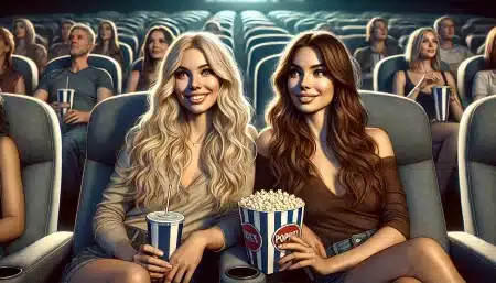 Blague du jour : Un blonde et une brune vont au cinéma