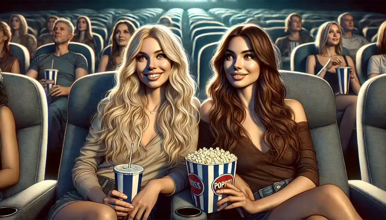 Blague du jour : Un blonde et une brune vont au cinéma