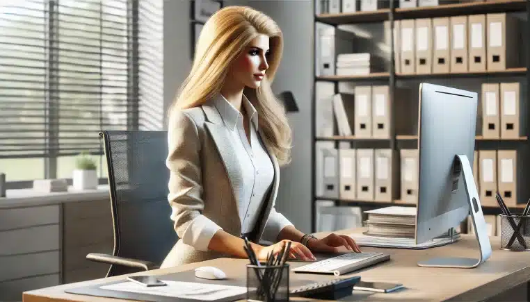 blague blonde secretaire