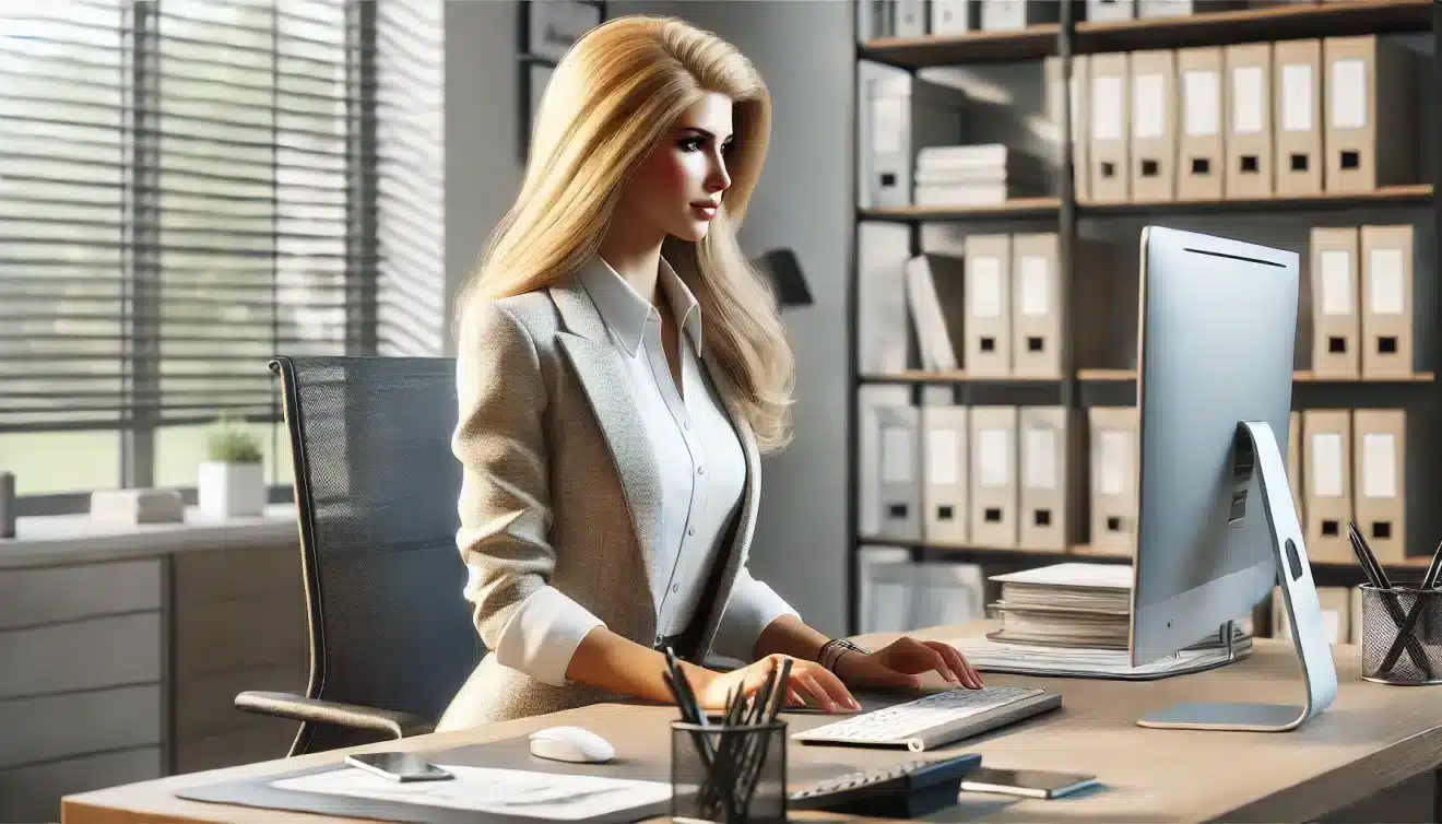 blague blonde secretaire