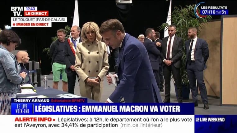 brigitte macron vote bourde