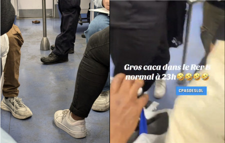 Image capture d'écran un caca dans le RER B