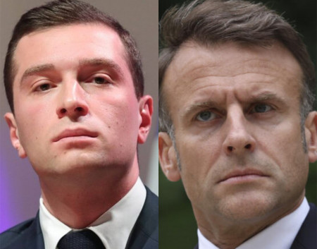 Jordan Bardella et Emmanuel Macron