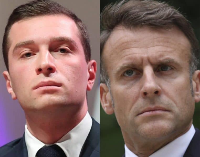 Jordan Bardella et Emmanuel Macron