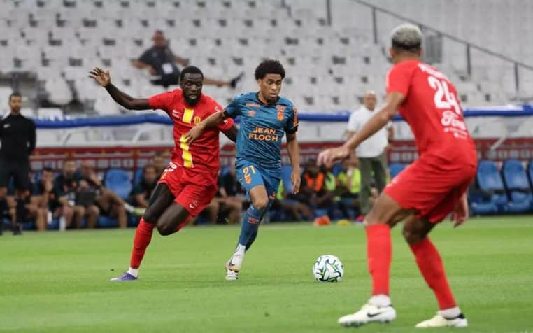 Image illustration le match Lorient contre Matignes assisté par un chat dans les gradins