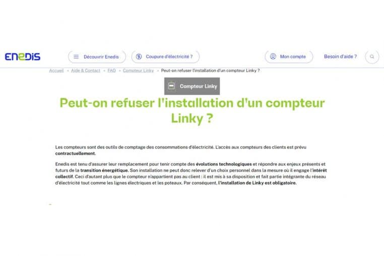 linky pose obligatoire @enedis