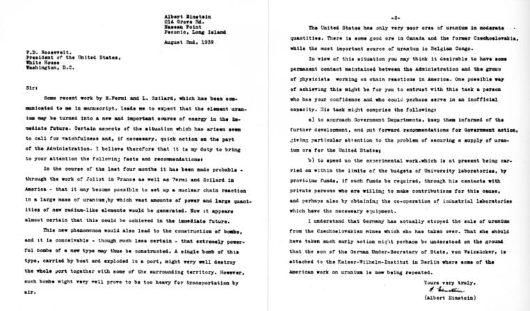Einstein-Roosevelt-letter