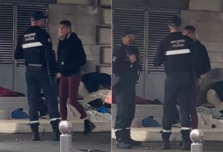 Une journaliste italienne interrompue par la police