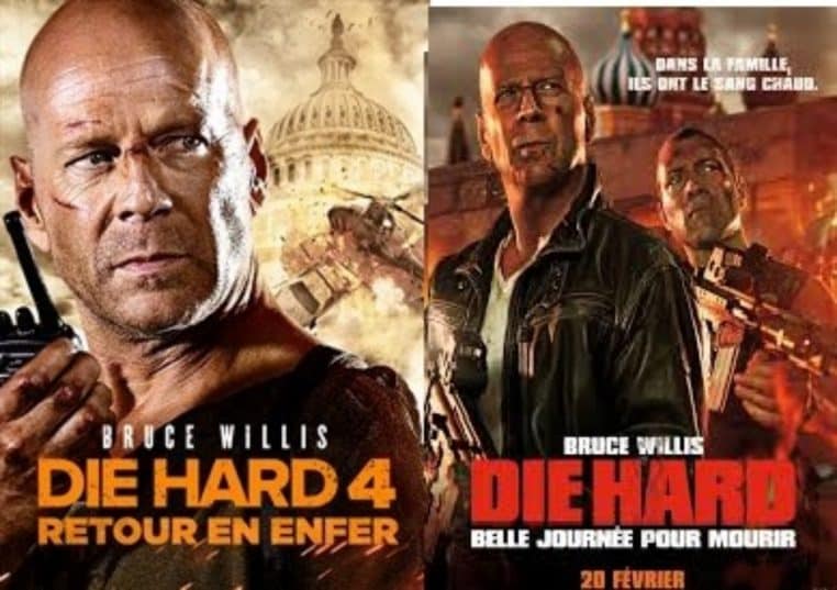 Die Hard 4 et Die Hard 5 avec Bruce Willis