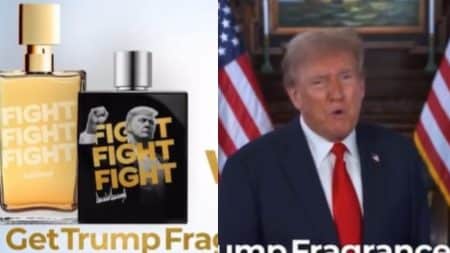 Donald Trump fait la promo de ses parfums