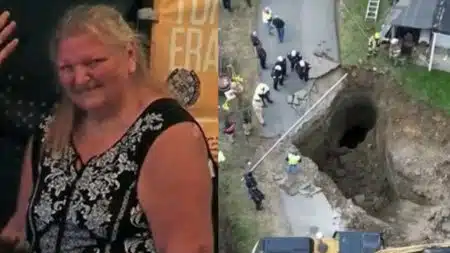 Grand-mère tombe dans un gouffre en cherchant son chat