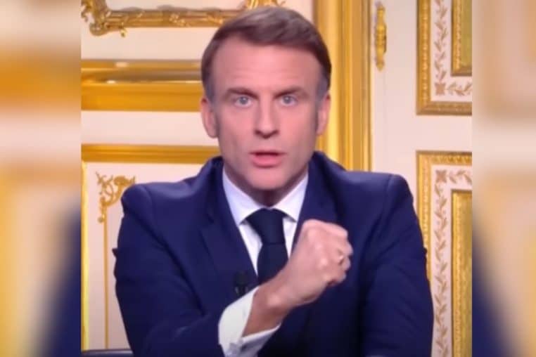 macron demissionner @capture ecran discours du 5 decembre 2024