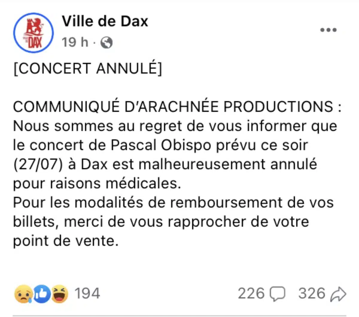 Pascal Obispo, fragile, l'année 2025 démarre mal !